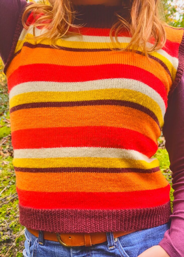 motifs flok atelier sienna tricot rayures retro