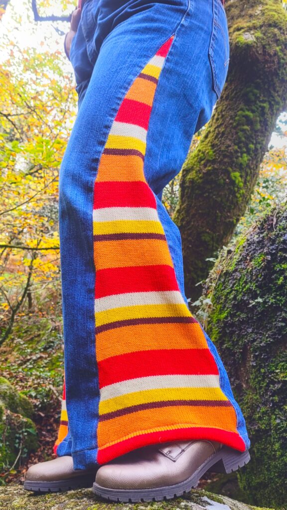 motif flok atelier sienna tricot rayures retro