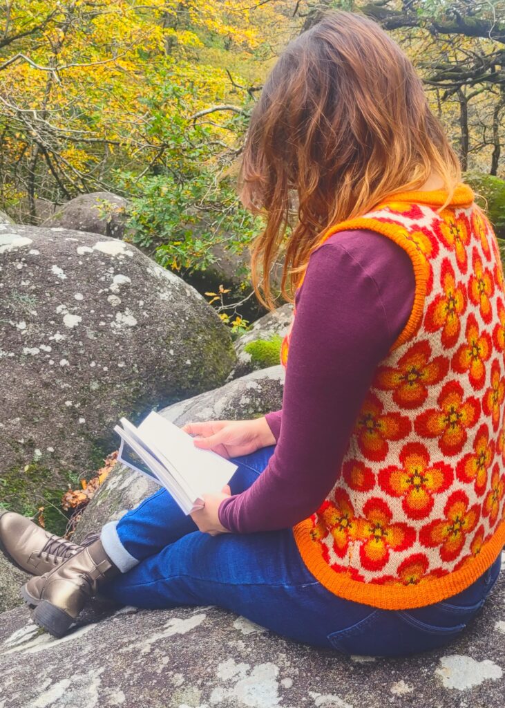 motif flora flok atelier tricot floral jacquard norvegien