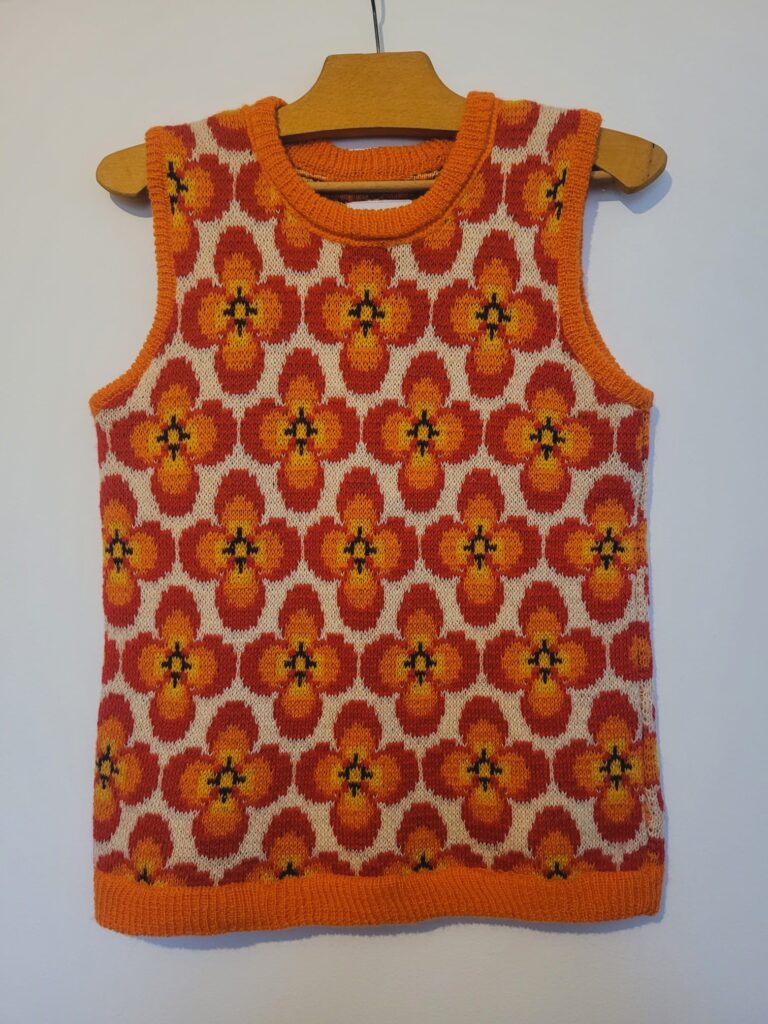 motif flora flok atelier tricot floral jacquard norvegien