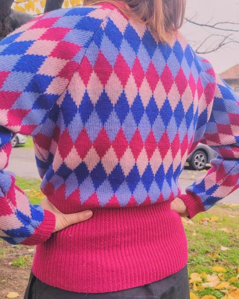 motif opal flok atelier losanges jacquard reversible