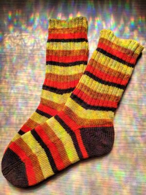 chaussettes 100% laine naturelle à plat