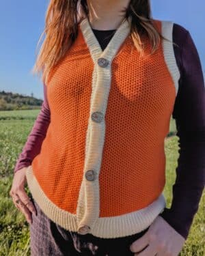 Gilet sans manche motif Alvéa