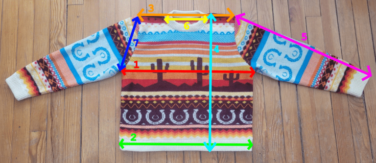 prendre vos mesures avec un pull